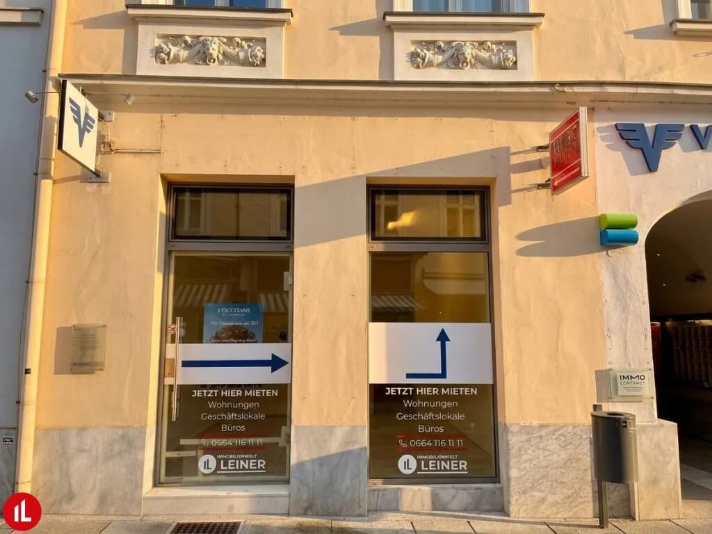 Gewerbeimmobilie mieten in Baden – 54 m², € 1.267