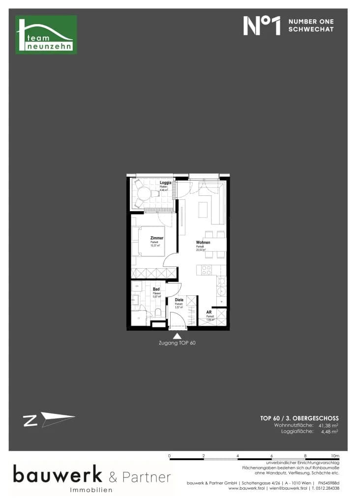 Immobilie kaufen in Bruck an der Leitha – 41,38 m², € 216.900 – Bild 15 von 15