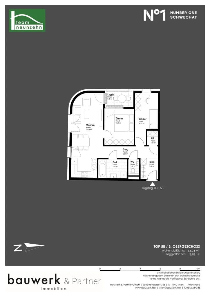 Immobilie kaufen in Bruck an der Leitha – 64,94 m², € 325.800 – Bild 13 von 13