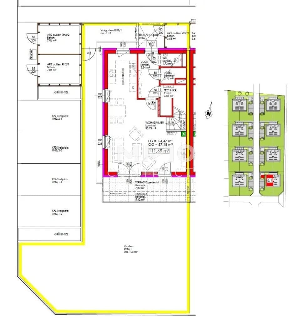 4-Zimmer-Haus mieten in Sankt Pölten Land – 111,65 m², € 1.229 – Bild 14 von 15