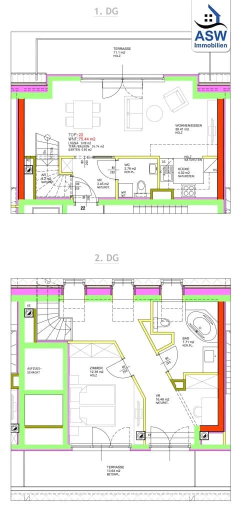 2-Zimmer-Wohnung kaufen in Wien – 75,82 m², € 409.000 – Bild 17 von 17