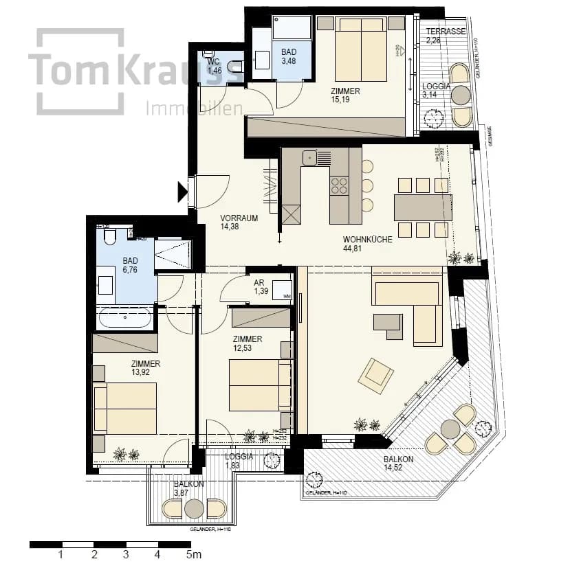4-Zimmer-Wohnung kaufen in Wien – 118,89 m², € 1.550.600 – Bild 18 von 19