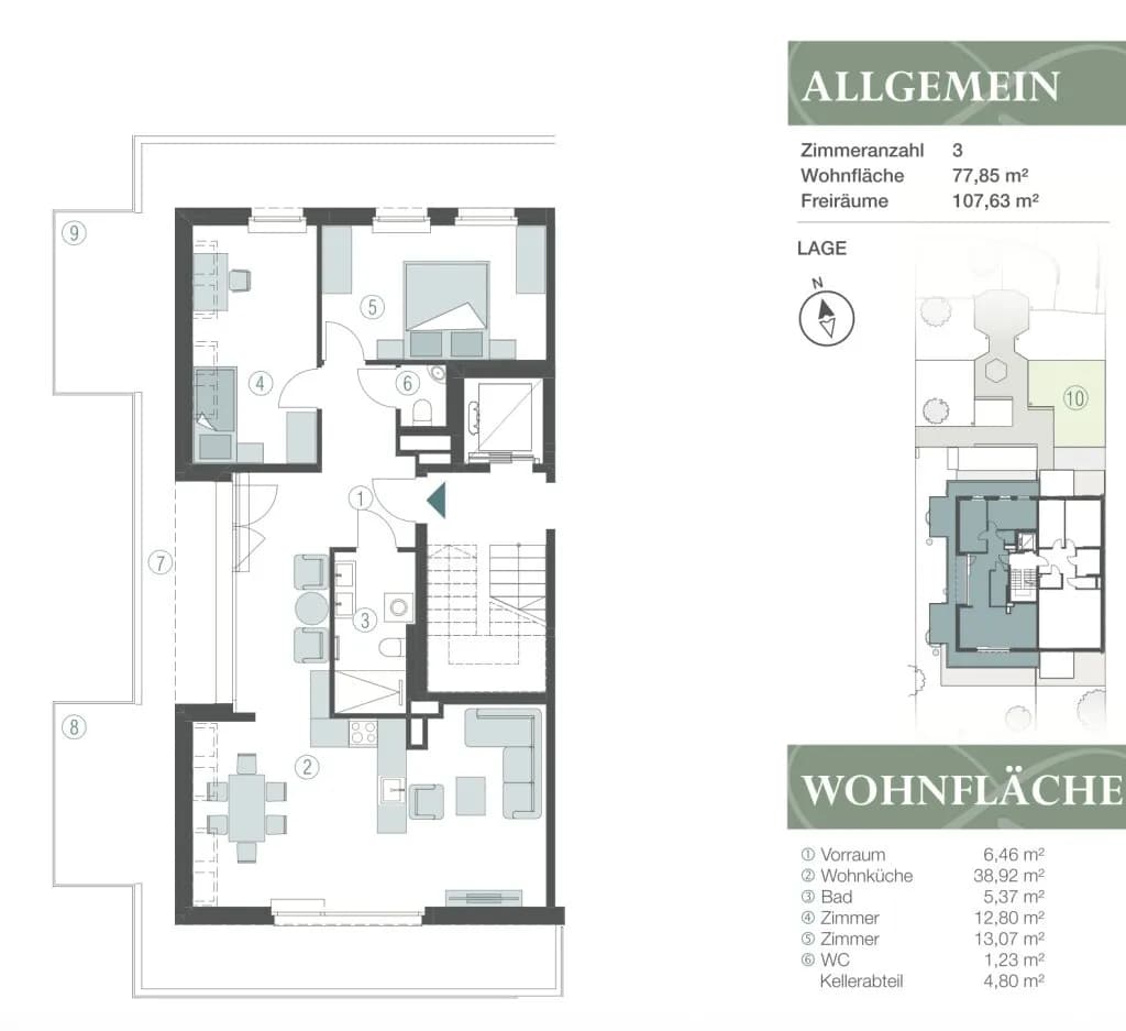 3-Zimmer-Wohnung mieten in Wien – 78,97 m², € 1.950 – Bild 22 von 22