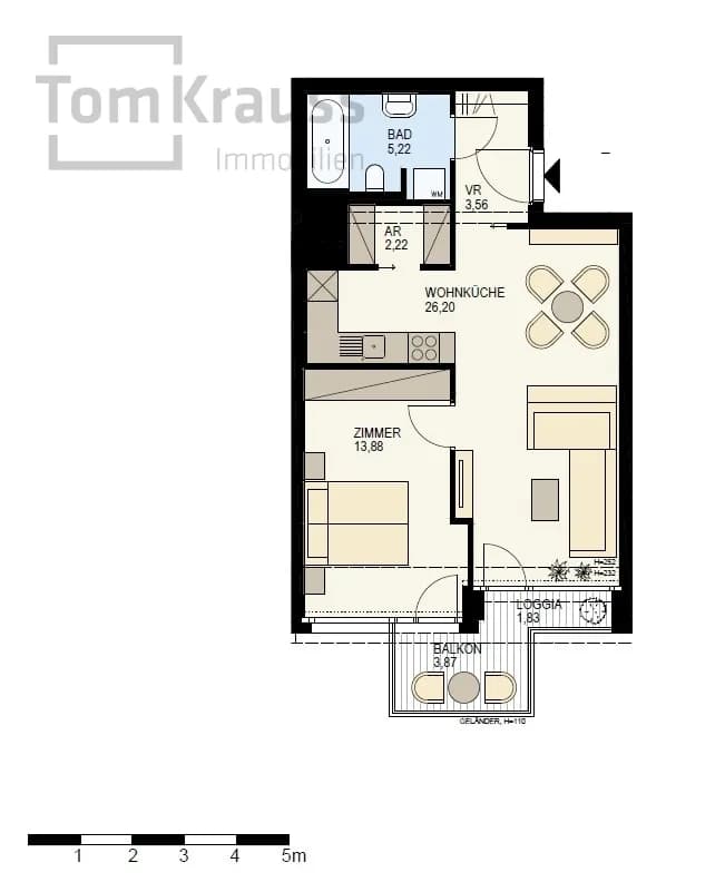 2-Zimmer-Wohnung kaufen in Wien – 52,91 m², € 658.200 – Bild 20 von 21