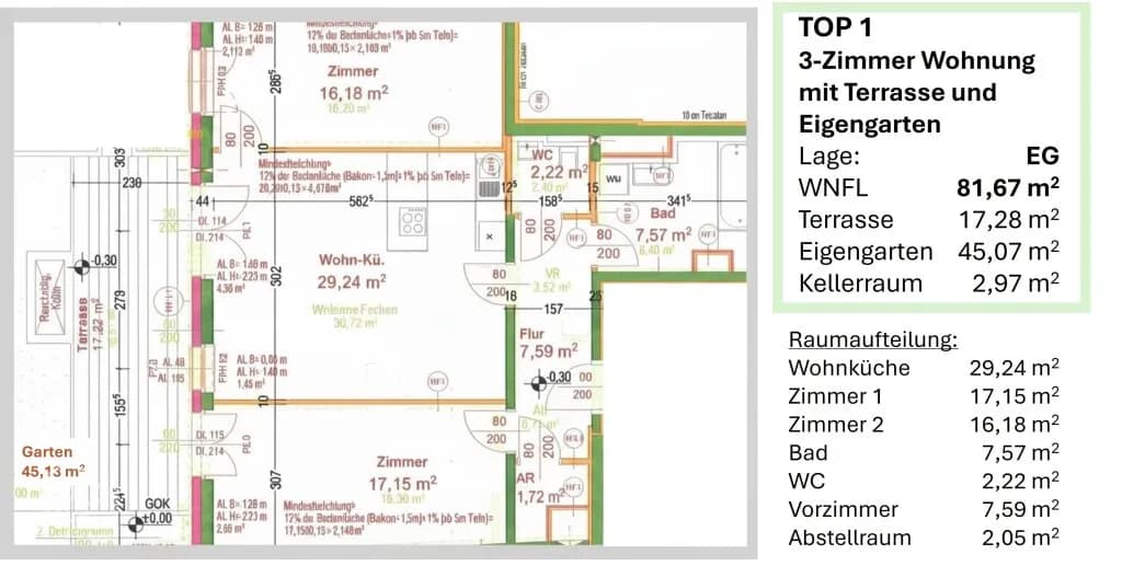 3-Zimmer-Wohnung kaufen in Wien – 81,67 m², € 447.000 – Bild 12 von 16