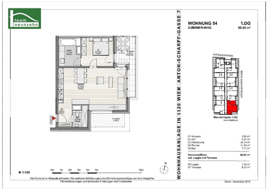2-Zimmer-Wohnung mieten in Wien – 60 m², € 1.390 – Bild 15 von 15