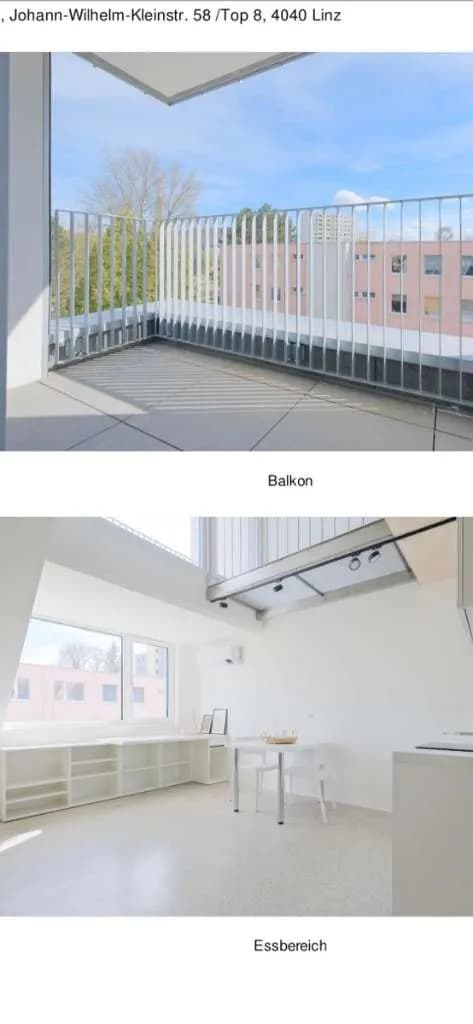 2-Zimmer-Immobilie mieten in Linz – 41 m², € 765 – Bild 2 von 5