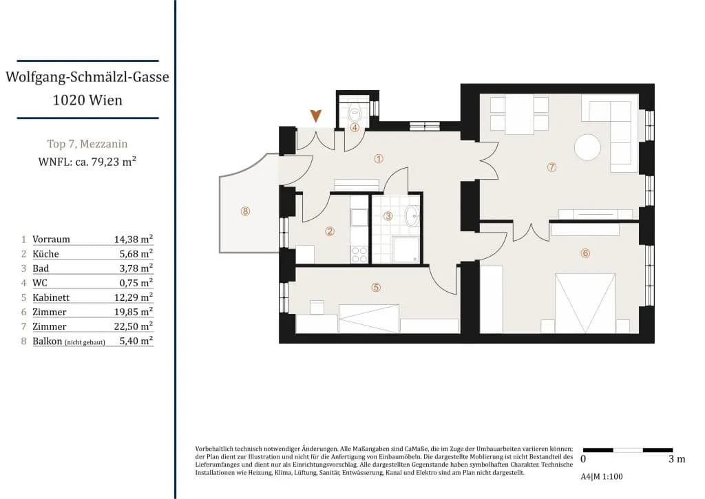 3-Zimmer-Wohnung kaufen in Wien – 79,23 m², € 529.000 – Bild 13 von 13