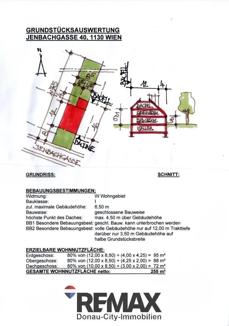 Grundstück kaufen in Wien – 632 m², € 799.000