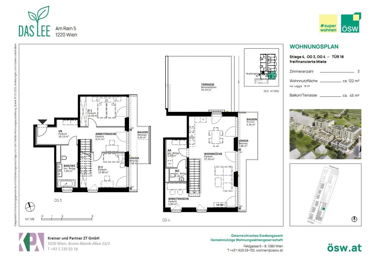 3-Zimmer-Wohnung mieten in Wien – 122,18 m², € 2.225 – Bild 8 von 9