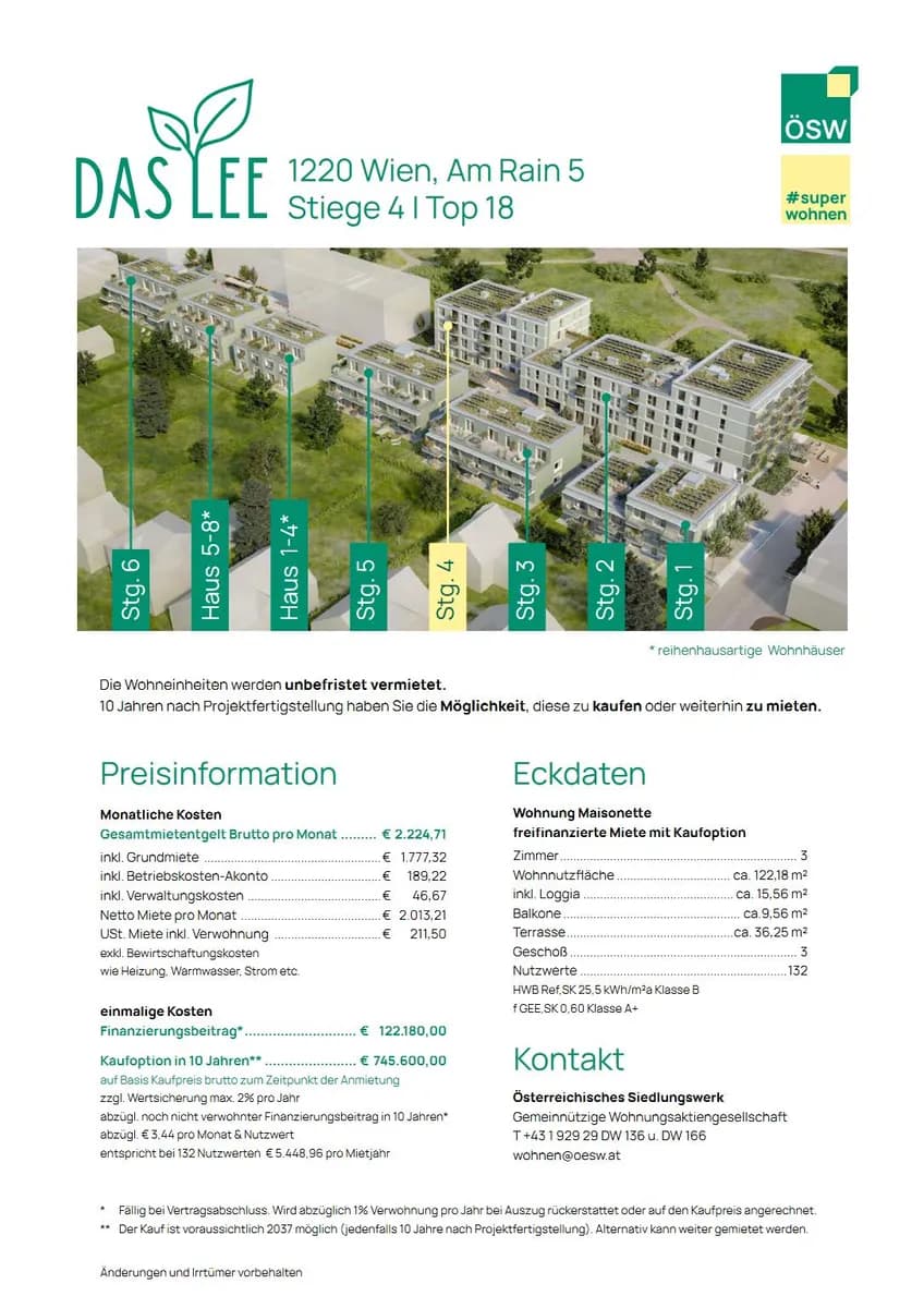 3-Zimmer-Wohnung mieten in Wien – 122,18 m², € 2.225 – Bild 9 von 9