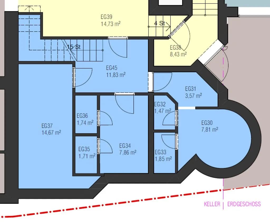 4-Zimmer-Gewerbeimmobilie kaufen in Rohrbach – 371 m², € 195.000 – Bild 49 von 49