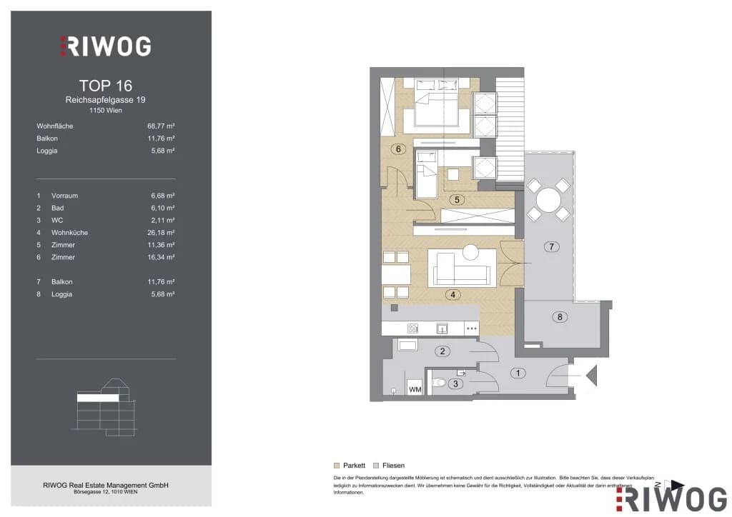 3-Zimmer-Wohnung kaufen in Wien – 68,77 m², € 450.000 – Bild 19 von 19