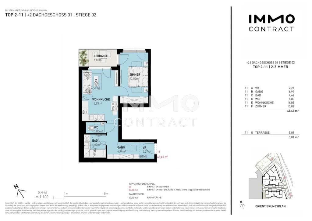 2-Zimmer-Wohnung kaufen in Wien – 45,49 m², € 277.500 – Bild 9 von 9