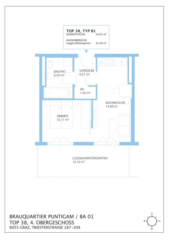 Immobilie kaufen in Graz – 34,89 m², € 165.000 – Bild 17 von 17