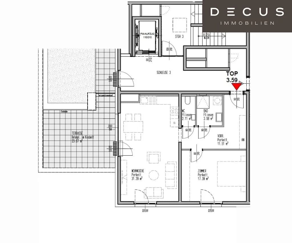2-Zimmer-Wohnung mieten in Wien – 66,38 m², € 1.199 – Bild 11 von 11