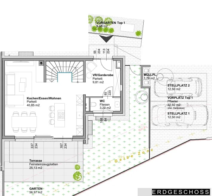 4-Zimmer-Haus kaufen in Mödling – 105 m², € 990.000 – Bild 7 von 9