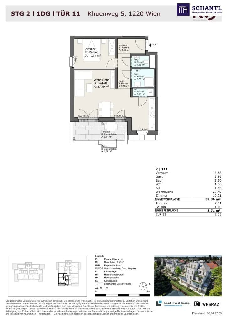 2-Zimmer-Wohnung kaufen in Wien – 52,16 m², € 307.243 – Bild 42 von 42