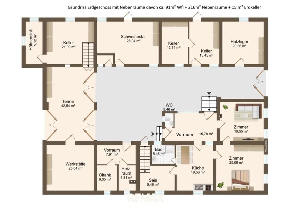 4-Zimmer-Haus kaufen in Güssing – 91 m², € 199.000 – Bild 34 von 44