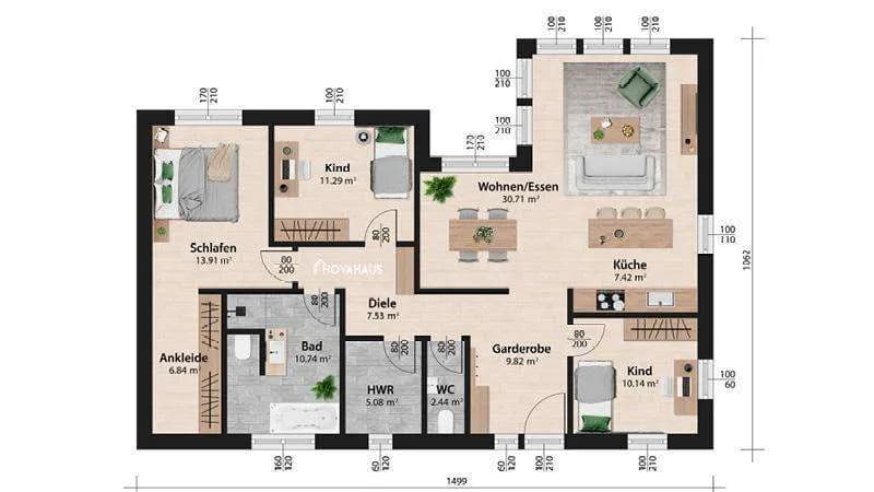 5-Zimmer-Haus kaufen in Hollabrunn – 100 m², € 289.000 – Bild 26 von 31