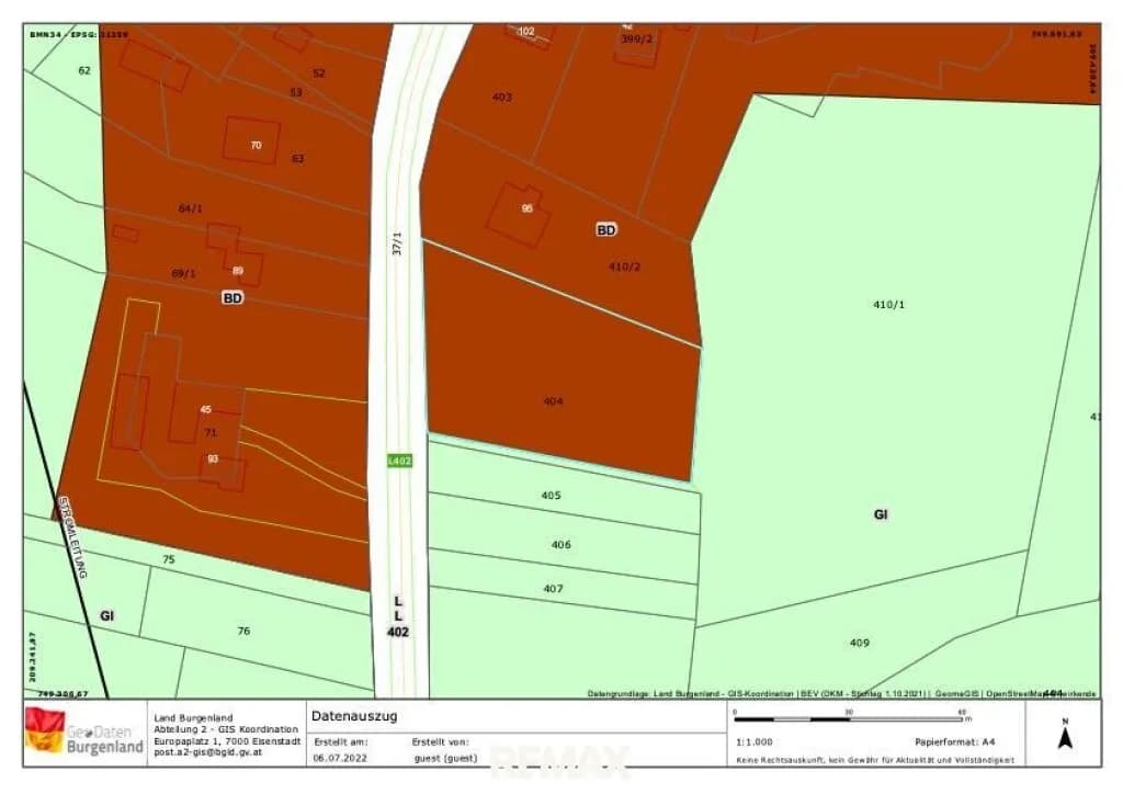 Grundstück kaufen in Güssing – 3 145 m², € 88.000 – Bild 12 von 13