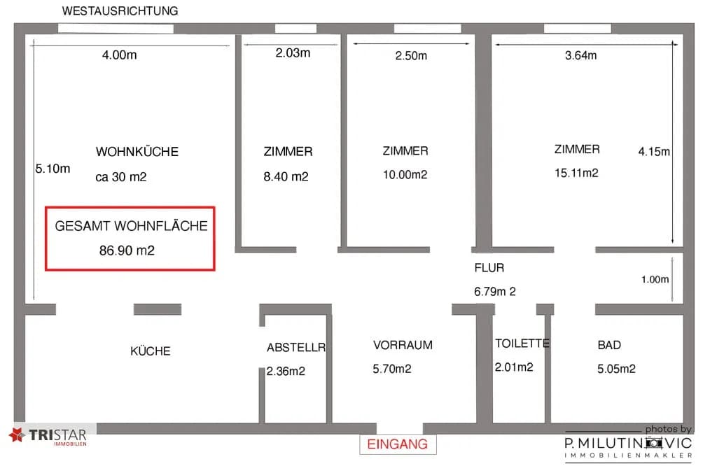 3-Zimmer-Wohnung kaufen in Wien – 87 m², € 369.000 – Bild 7 von 47