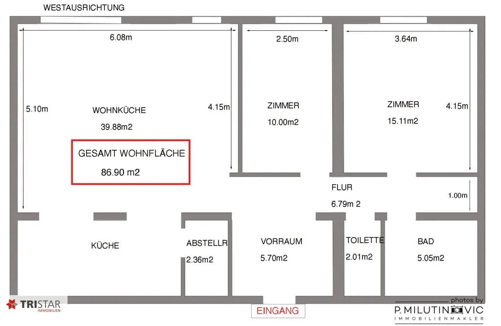3-Zimmer-Wohnung kaufen in Wien – 87 m², € 369.000 – Bild 46 von 47