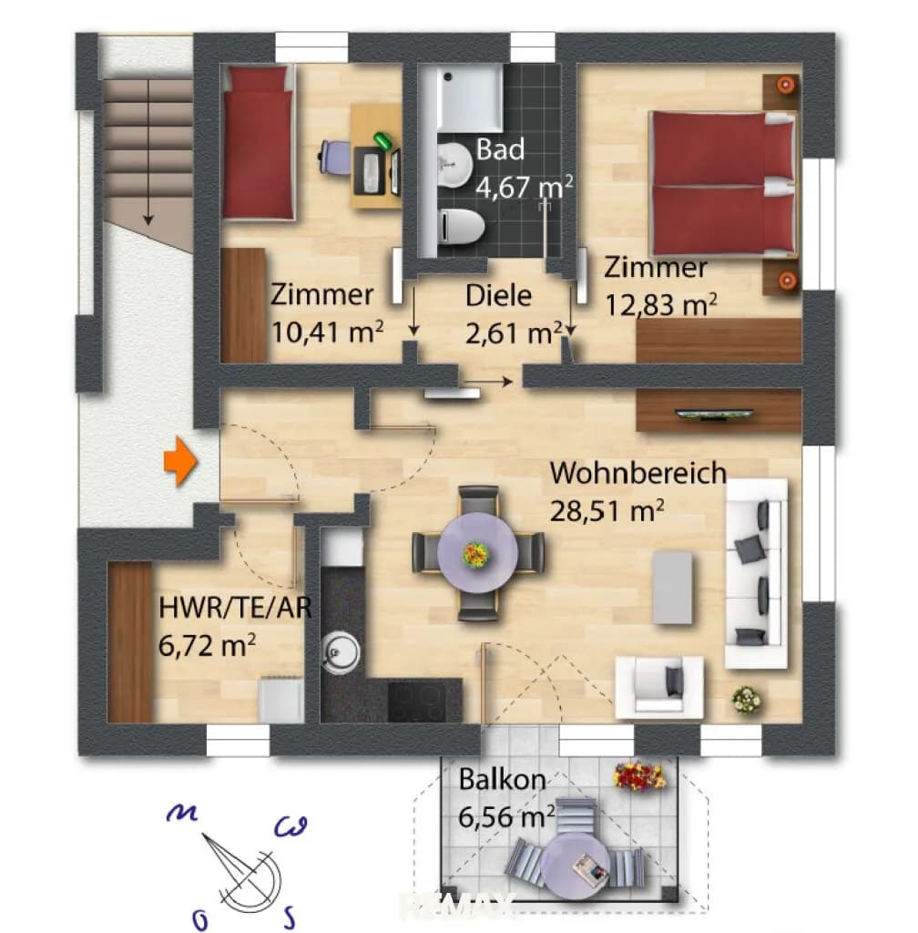 3-Zimmer-Wohnung kaufen in Voitsberg – 68,83 m², € 239.000 – Bild 12 von 12