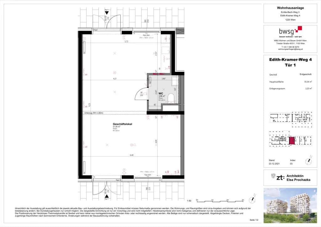 Gewerbeimmobilie mieten in Wien – 55 m², € 547 – Bild 5 von 6