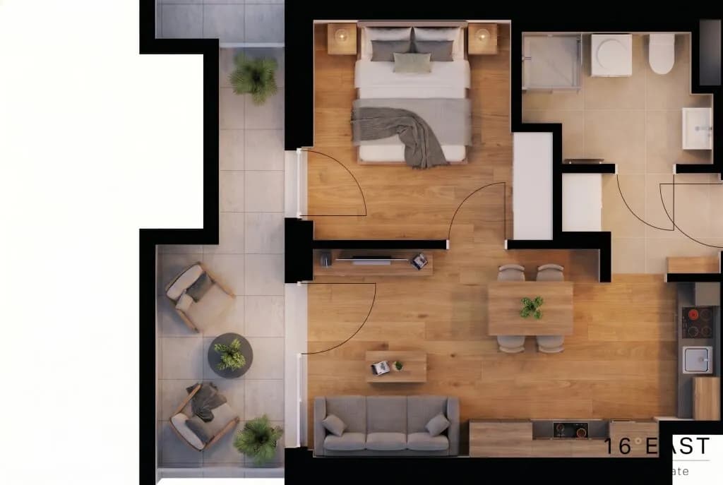 2-Zimmer-Wohnung kaufen in Wien – 36,77 m², € 265.515 – Bild 4 von 9
