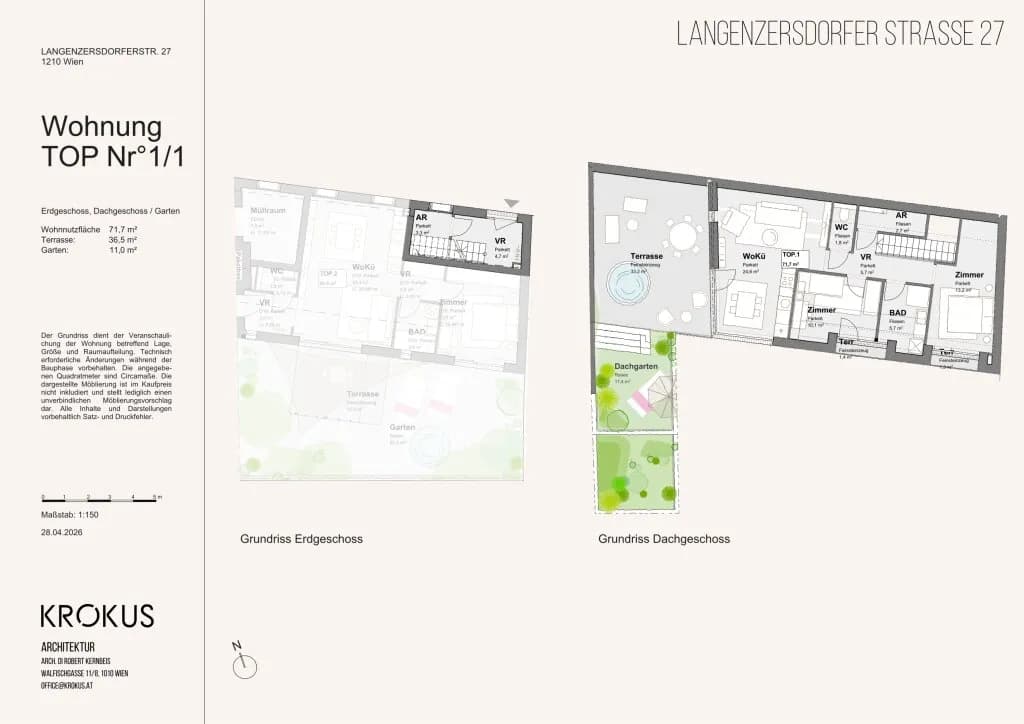 3-Zimmer-Wohnung kaufen in Wien – 71,7 m², € 545.000 – Bild 2 von 2