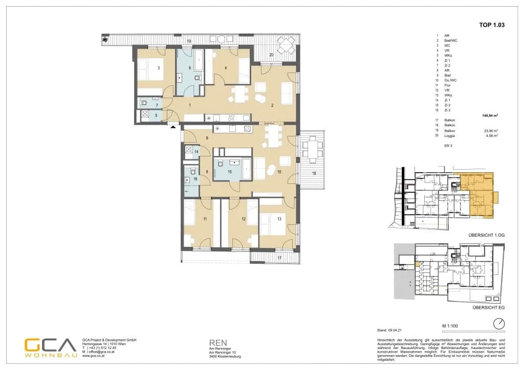 7-Zimmer-Wohnung kaufen in Tulln – 149,94 m², € 990.000 – Bild 30 von 30