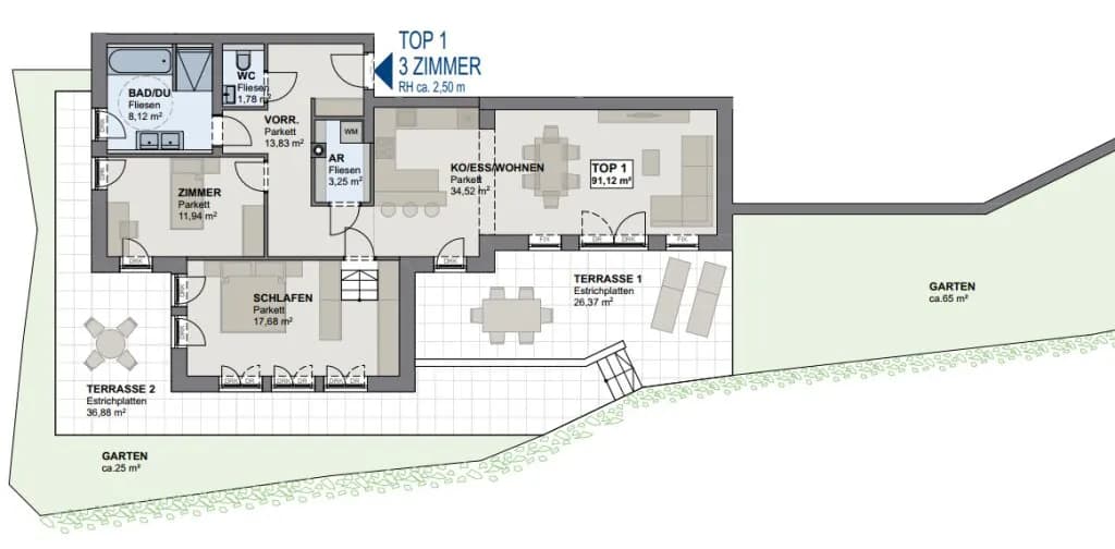 3-Zimmer-Wohnung kaufen in Vöcklabruck – 91,12 m², € 850.000 – Bild 5 von 5