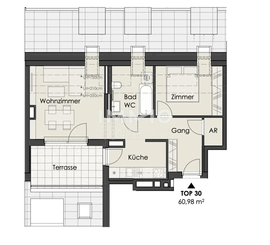 2-Zimmer-Wohnung kaufen in Wien – 60,98 m², € 494.000 – Bild 9 von 10
