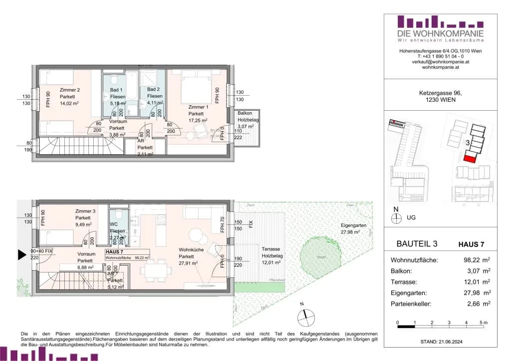 5-Zimmer-Haus kaufen in Wien – 96,59 m², € 589.000 – Bild 7 von 12