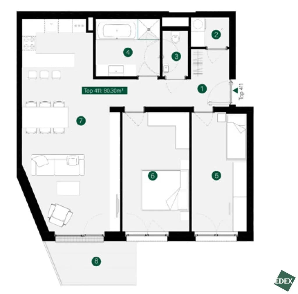 3-Zimmer-Wohnung mieten in Tulln – 80 m², € 1.599 – Bild 16 von 16