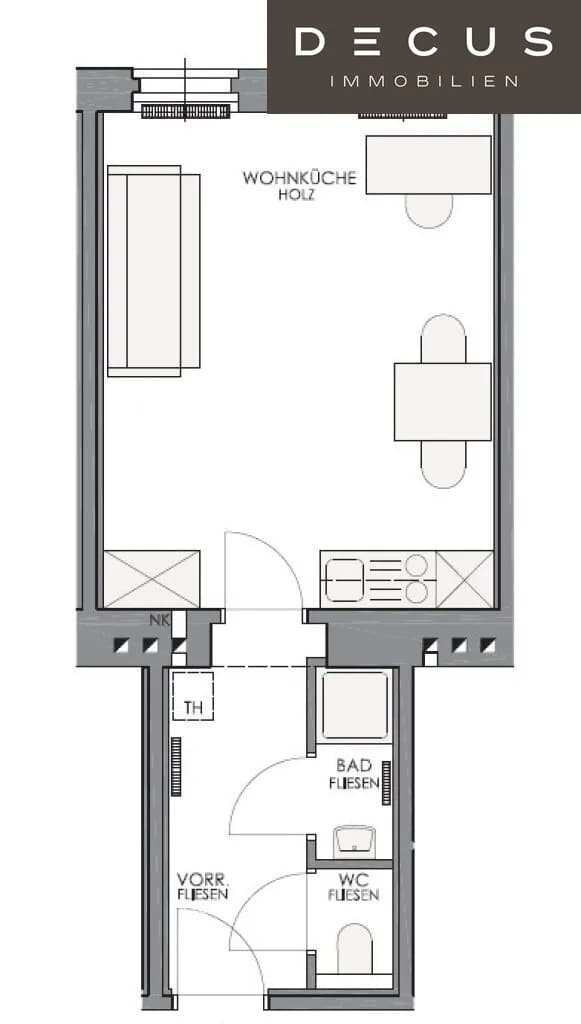 1-Zimmer-Wohnung mieten in Wien – 30,5 m², € 481 – Bild 11 von 12