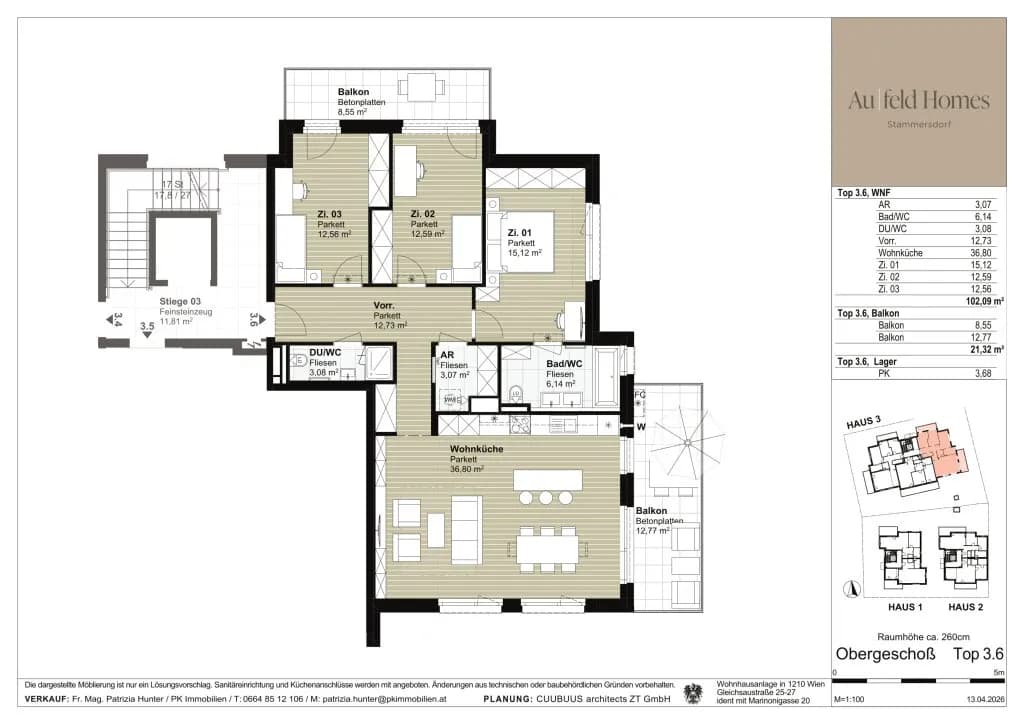 4-Zimmer-Wohnung kaufen in Wien – 102 m², € 790.000 – Bild 8 von 8