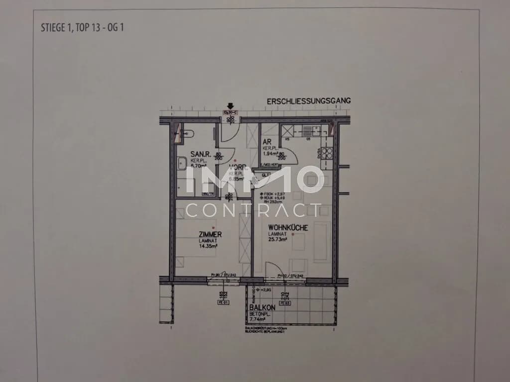 2-Zimmer-Wohnung mieten in Eisenstadt – 55,27 m², € 837 – Bild 9 von 13