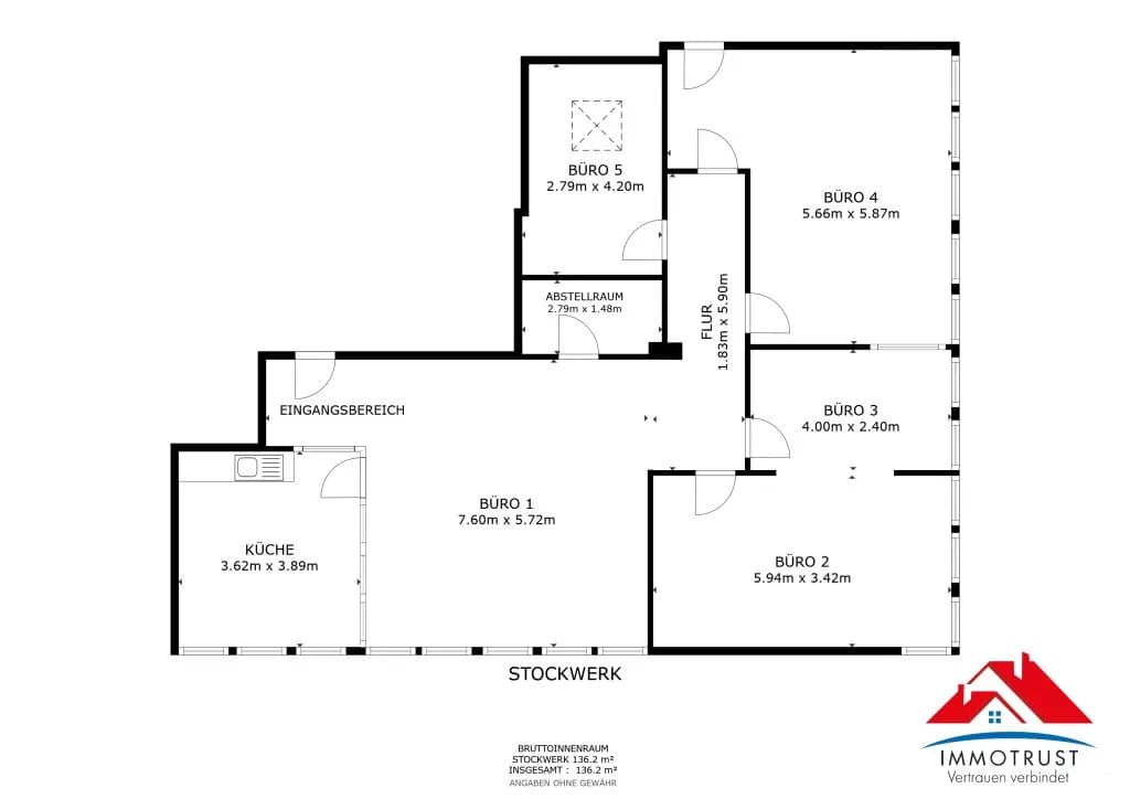 Gewerbeimmobilie mieten in Klagenfurt – 136,2 m², € 2.034 – Bild 22 von 22