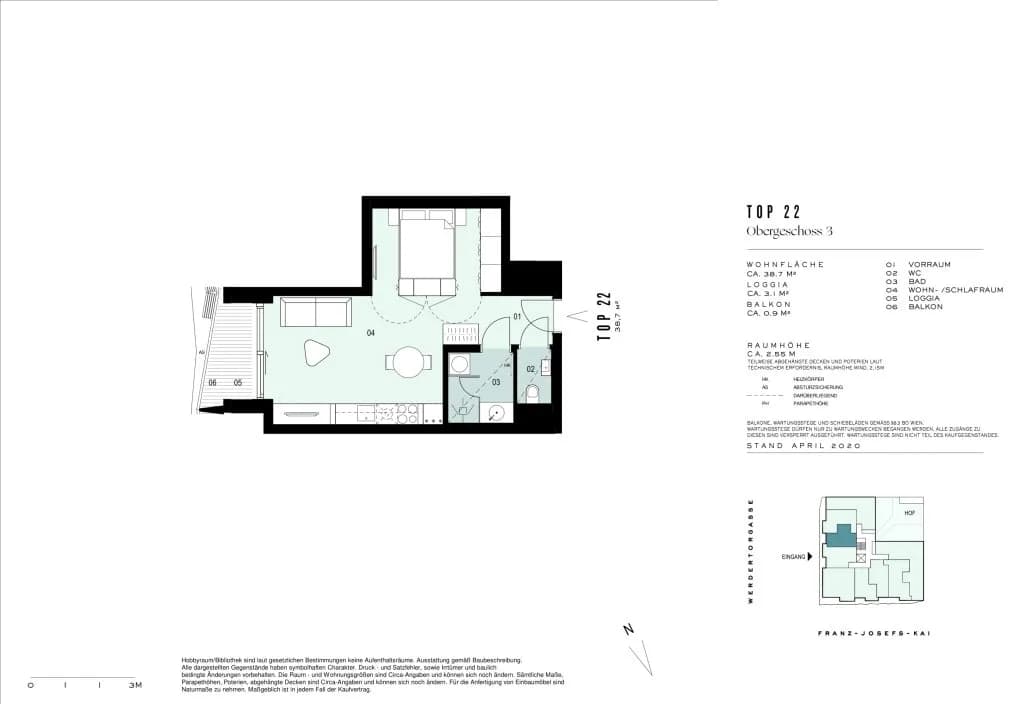1-Zimmer-Wohnung kaufen in Wien – 38,7 m², € 679.000 – Bild 9 von 9