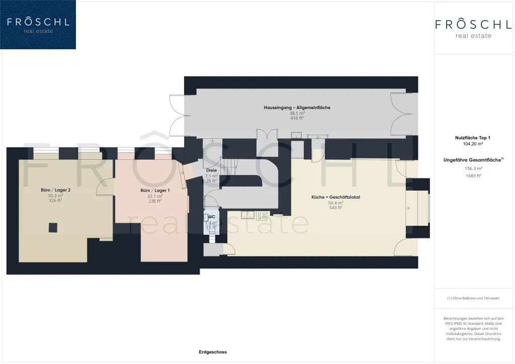 3-Zimmer-Gewerbeimmobilie mieten in Zwettl – 104 m², € 1.876 – Bild 18 von 22