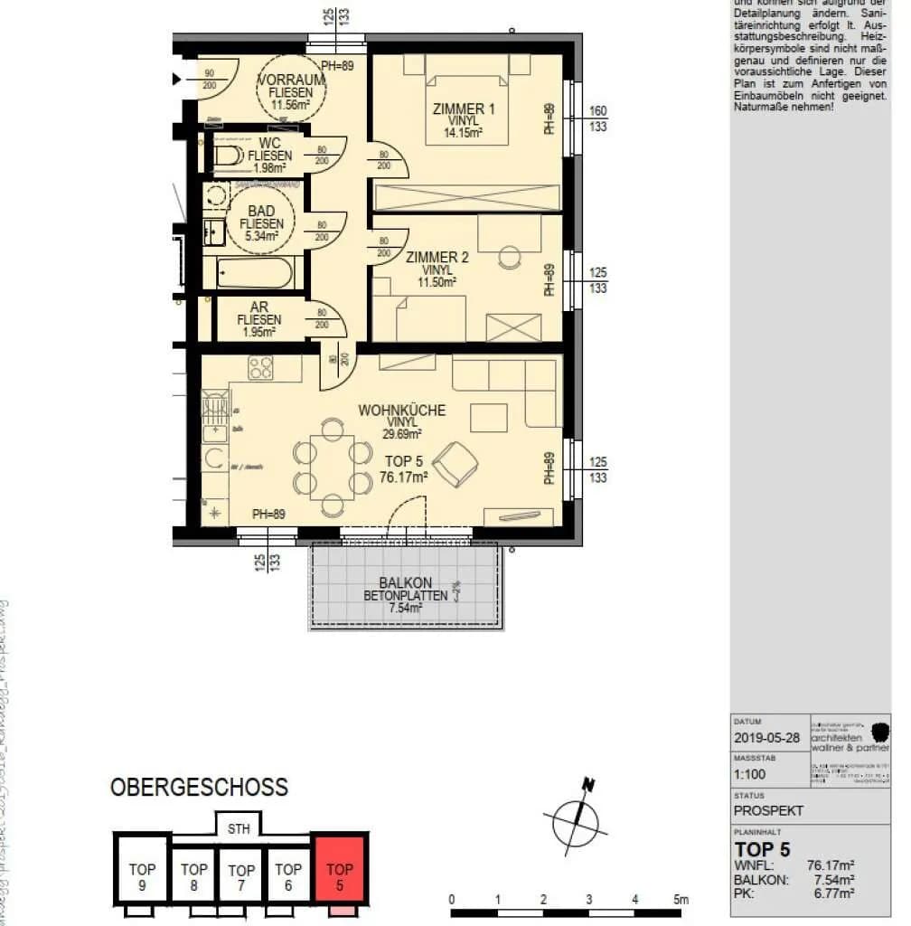 3-Zimmer-Wohnung mieten in Scheibbs – 76,29 m², € 687 – Bild 16 von 16