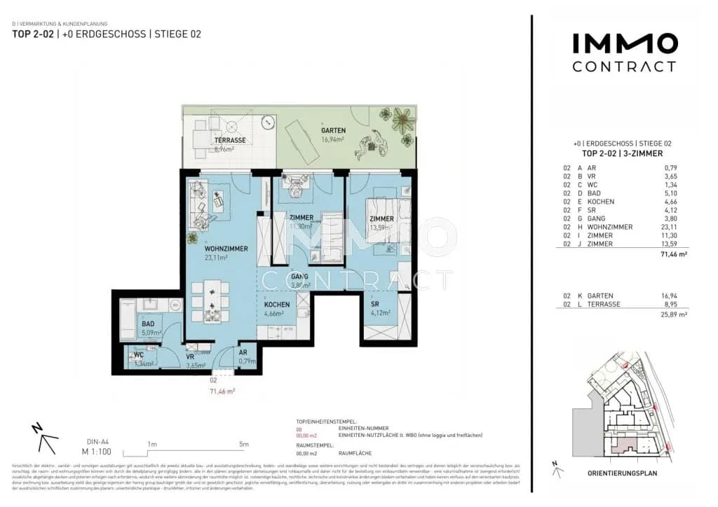 3-Zimmer-Wohnung kaufen in Wien – 71,46 m², € 441.500 – Bild 9 von 9