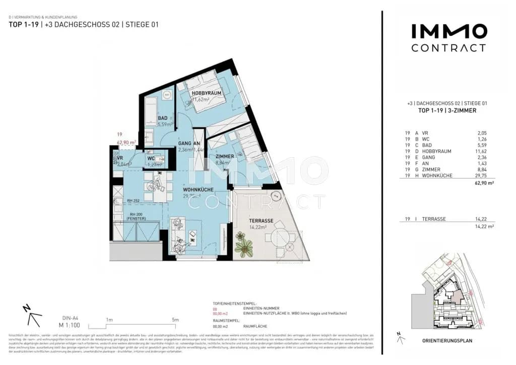 3-Zimmer-Wohnung kaufen in Wien – 62,9 m², € 410.500 – Bild 9 von 9