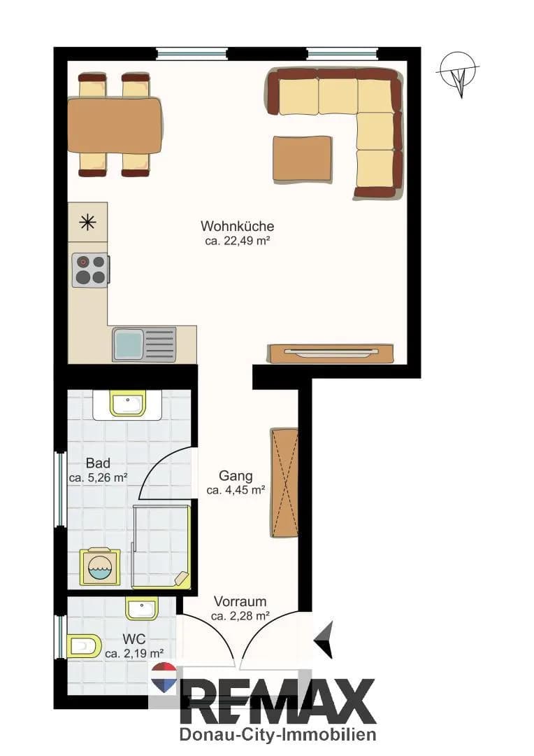 1-Zimmer-Wohnung kaufen in Mödling – 36,67 m², € 149.900 – Bild 12 von 13