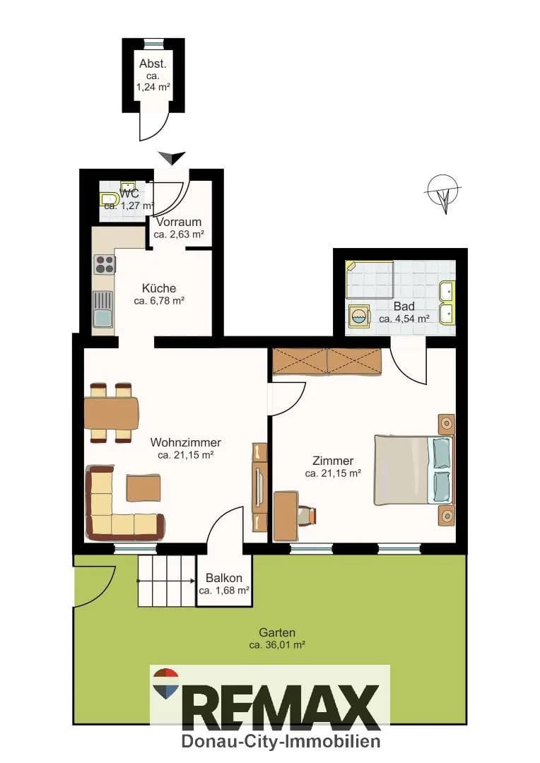 2-Zimmer-Wohnung kaufen in Mödling – 58,76 m², € 249.900 – Bild 13 von 14