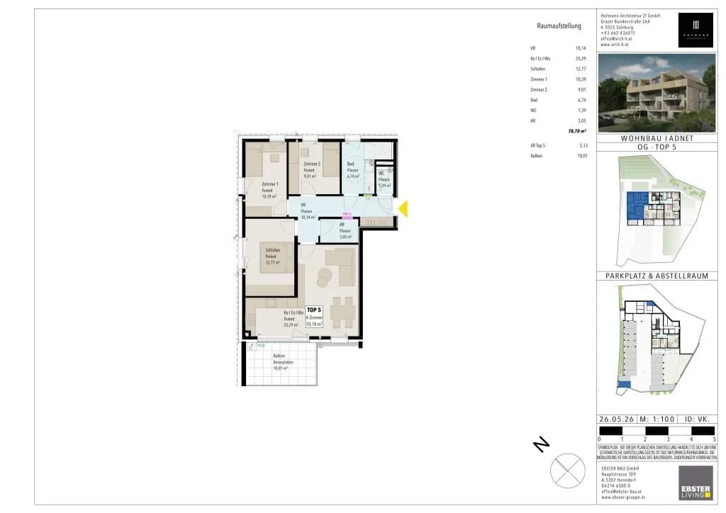 4-Zimmer-Wohnung kaufen in Hallein – 78,8 m², € 570.000 – Bild 15 von 15