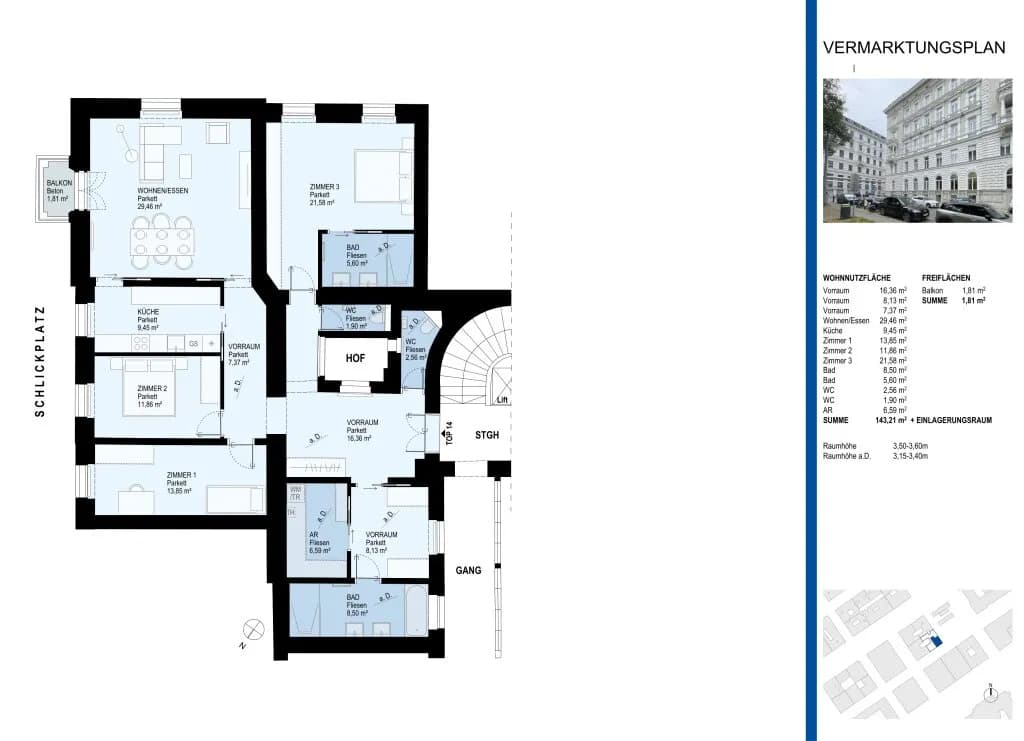 4-Zimmer-Wohnung mieten in Wien – 143,21 m², € 3.514 – Bild 12 von 12