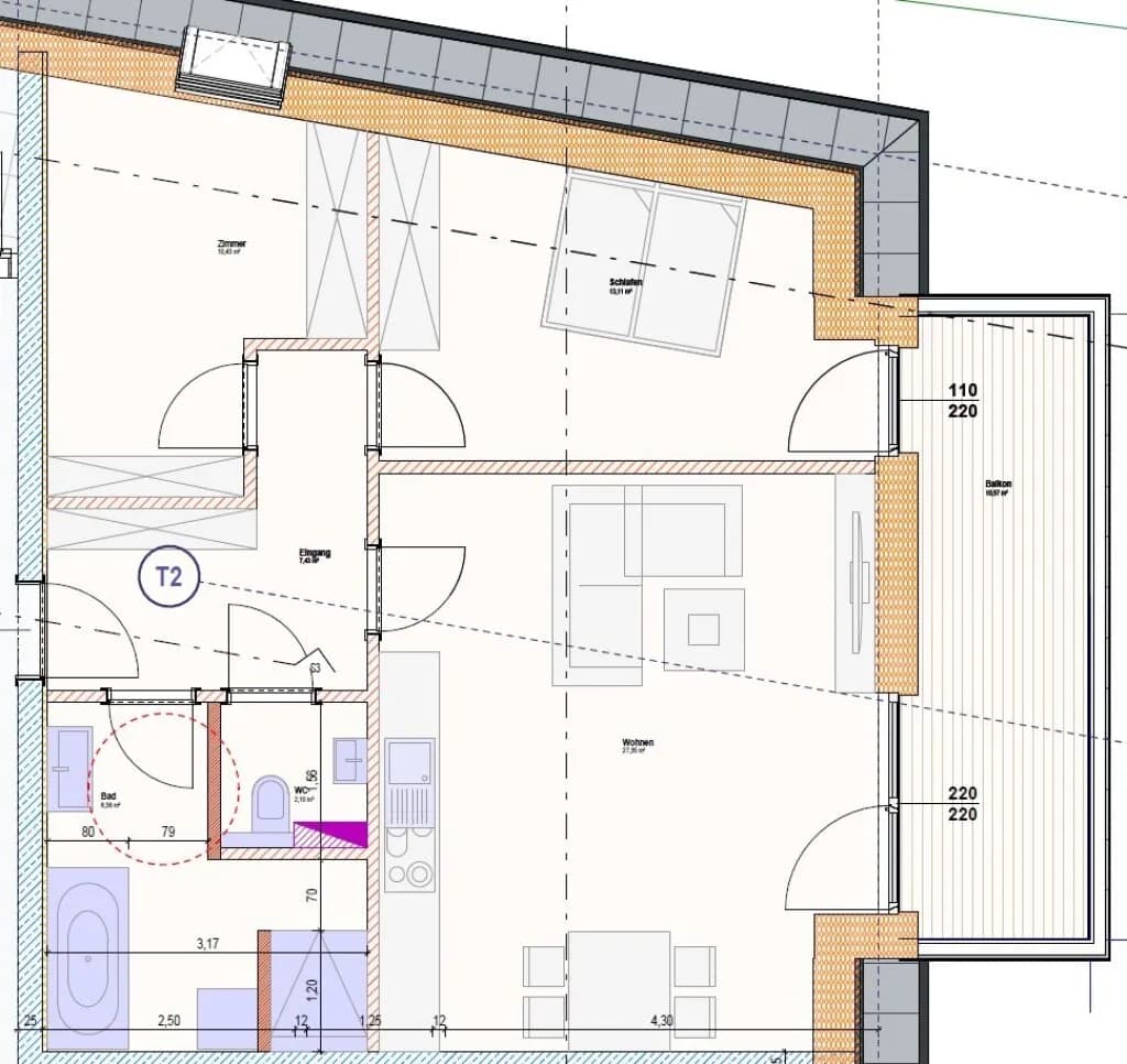 3-Zimmer-Wohnung kaufen in Vöcklabruck – 67,67 m², € 350.000 – Bild 4 von 7